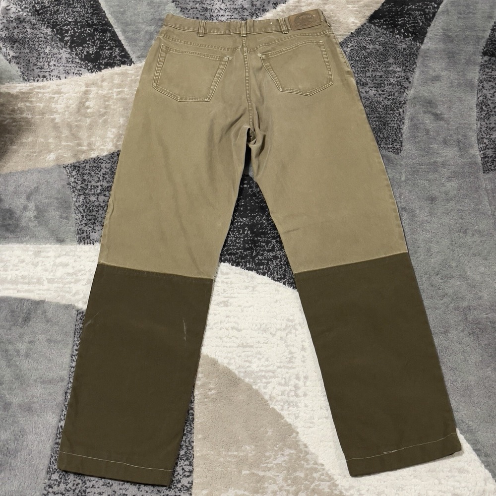 Cabelas Brush Guard Pants Men‎ 33x32 Brown Canvas Nylon Hunting Fishing Workwear - Picture 6 of 16
